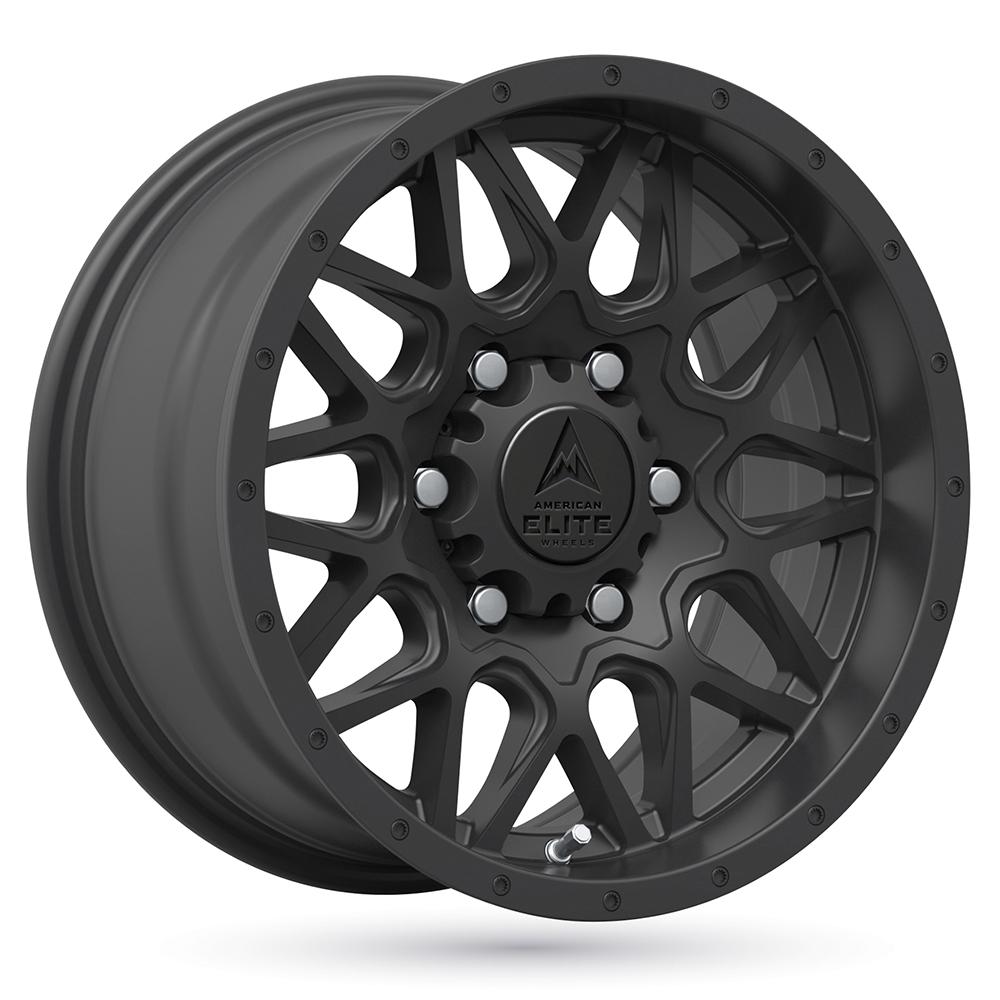 Jante AMERICAN ELITE WHEELS BRUISER 8x16 pouces, entraxe 139.7, déport ET0, couleur NOIR MAT