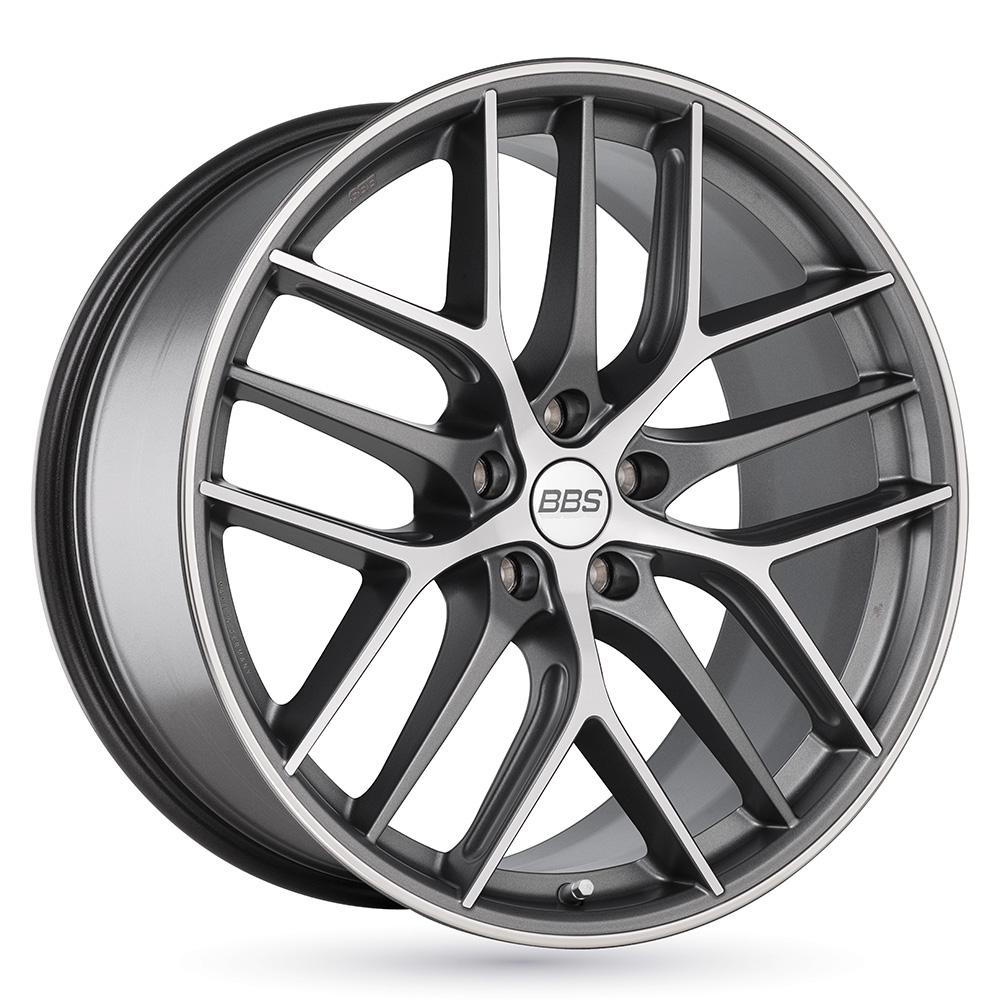 Jante BBS CC-R 8x20 pouces, entraxe 112, déport ET17, couleur GRAPHITE SATIN FACE POLIE