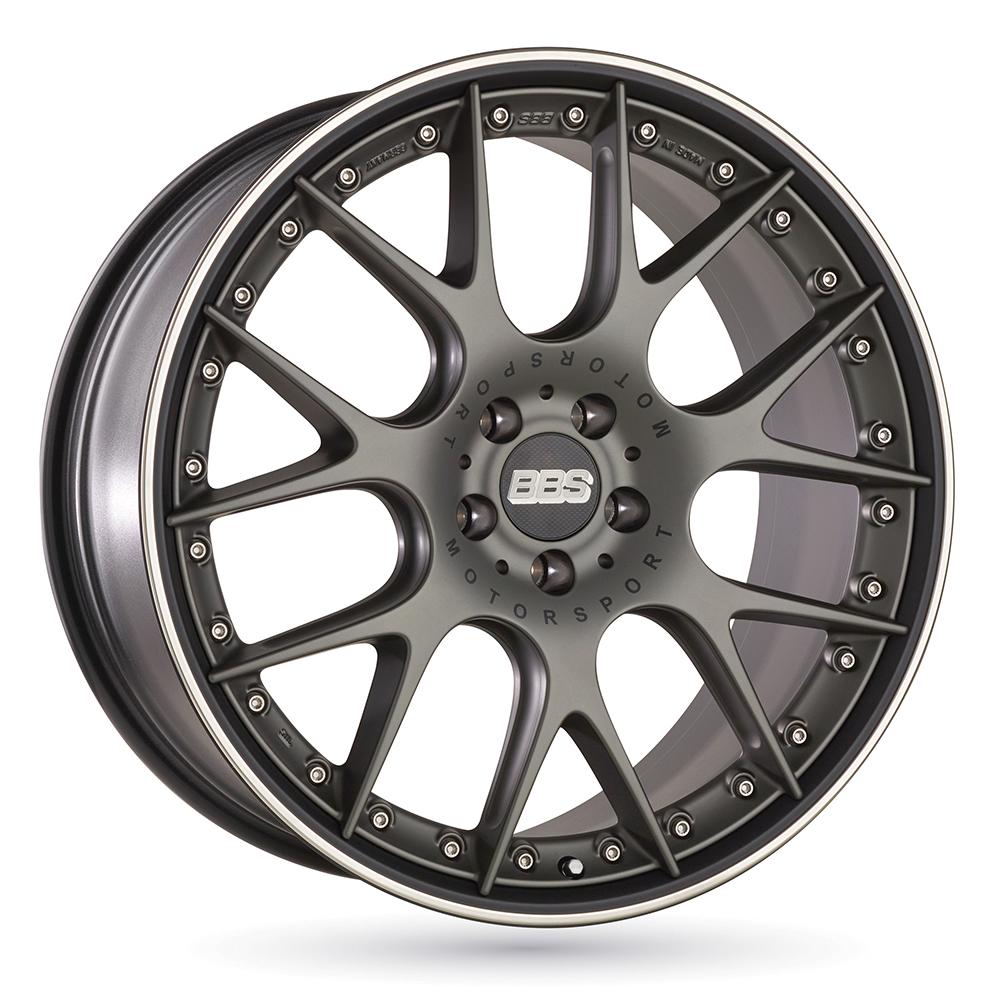 Jante BBS CH-R II 9x21 pouces, entraxe 112, déport ET24, couleur GRIS PLATINE SATIN