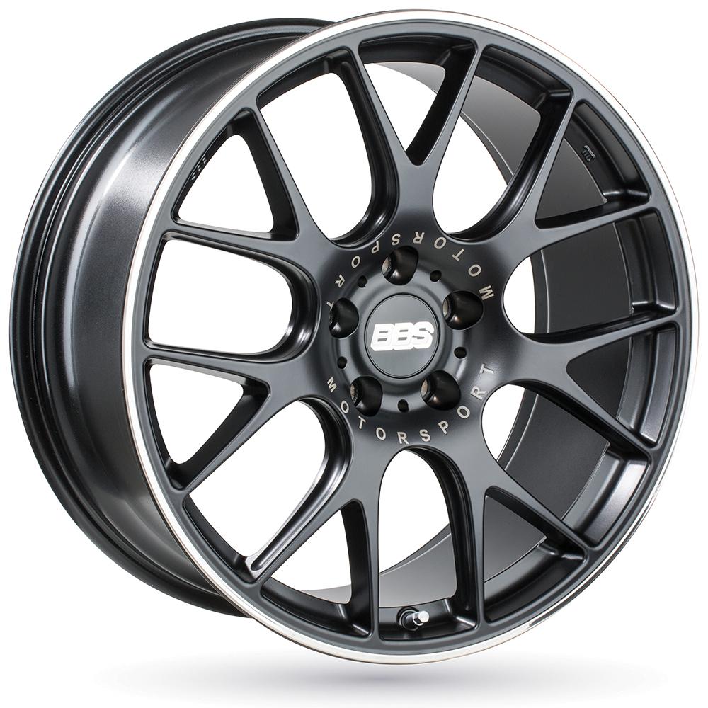 Jante BBS CH-R 9.5x19 pouces, entraxe 112, déport ET35, couleur NOIR SATIN