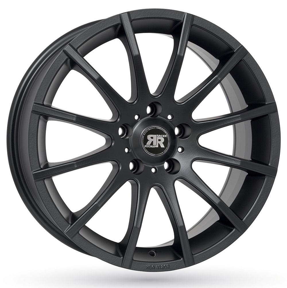 Jante RACER CLASSIC 7x16 pouces, entraxe 114.3, déport ET40, couleur NOIR MAT