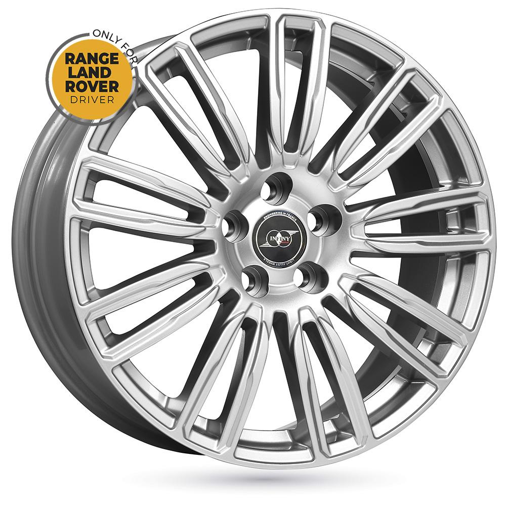 Jante INFINY INDIVIDUAL COVENTRY 8.5x19 pouces, entraxe 108, déport ET45, couleur ARGENT
