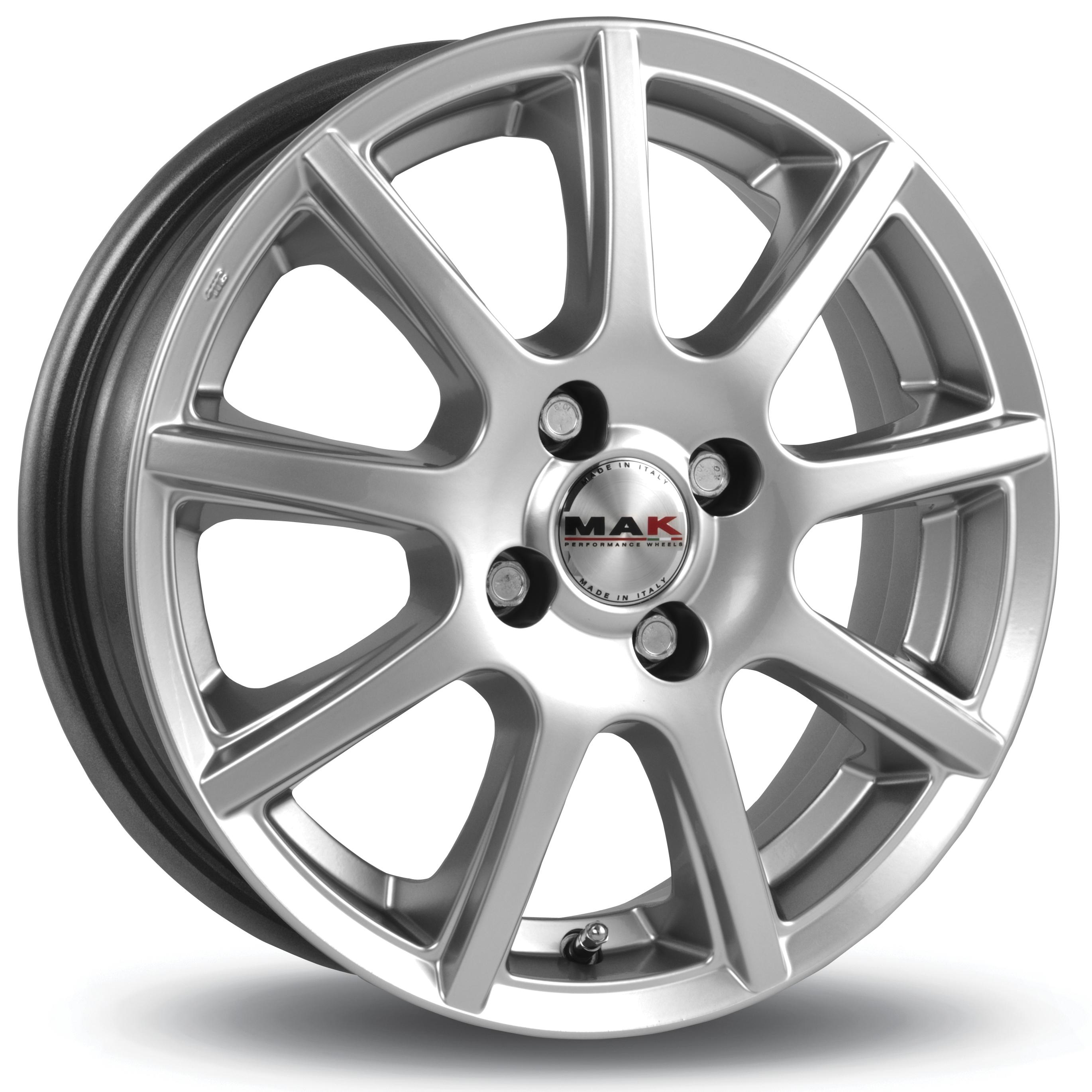 Jante MAK CRUISER 6.5x15 pouces, entraxe 100, déport ET35, couleur CHROME LOOK