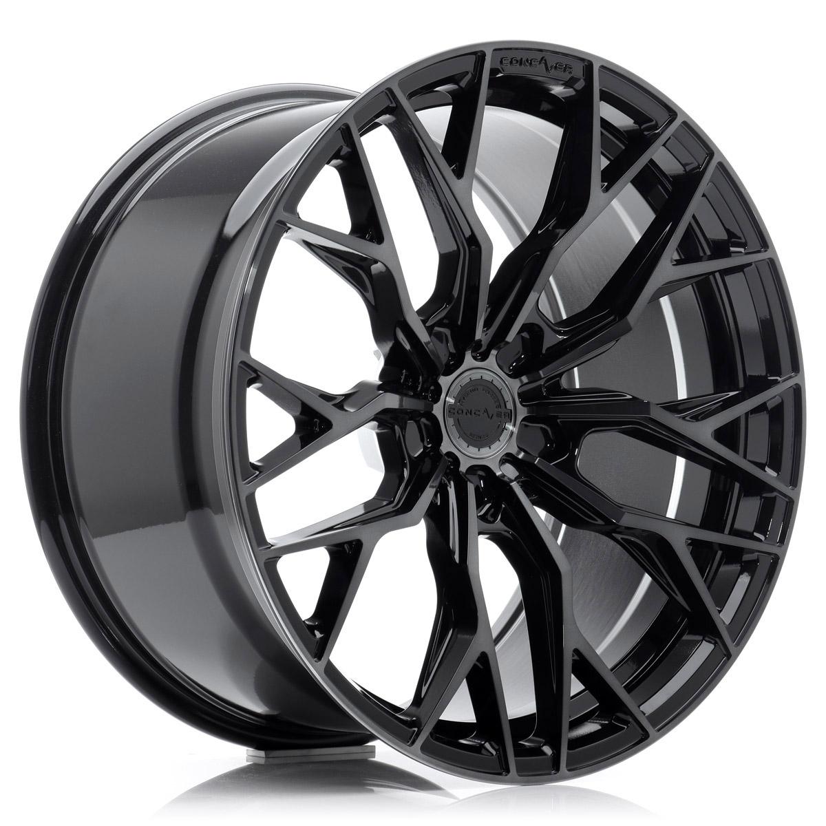 Jante CONCAVER CVR1 8x19 pouces, entraxe 112, déport ET40, couleur NOIR FACE POLIE NOIRE
