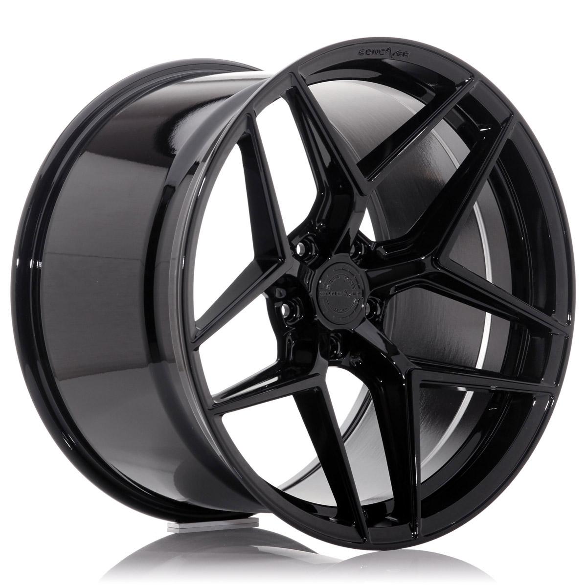 Jante CONCAVER CVR2 8.5x19 pouces, entraxe 112, déport ET35, couleur NOIR BRILLANT
