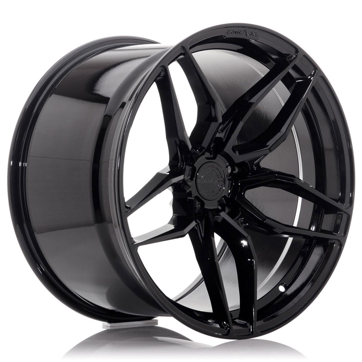 Jante CONCAVER CVR3 8.5x19 pouces, entraxe 114.3, déport ET45, couleur NOIR BRILLANT