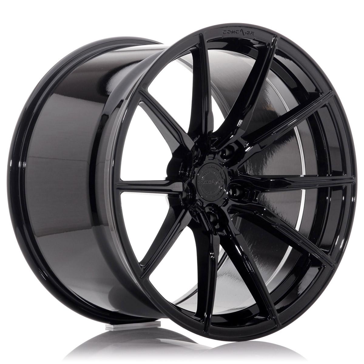 Jante CONCAVER CVR4 8.5x19 pouces, entraxe 112, déport ET45, couleur NOIR BRILLANT