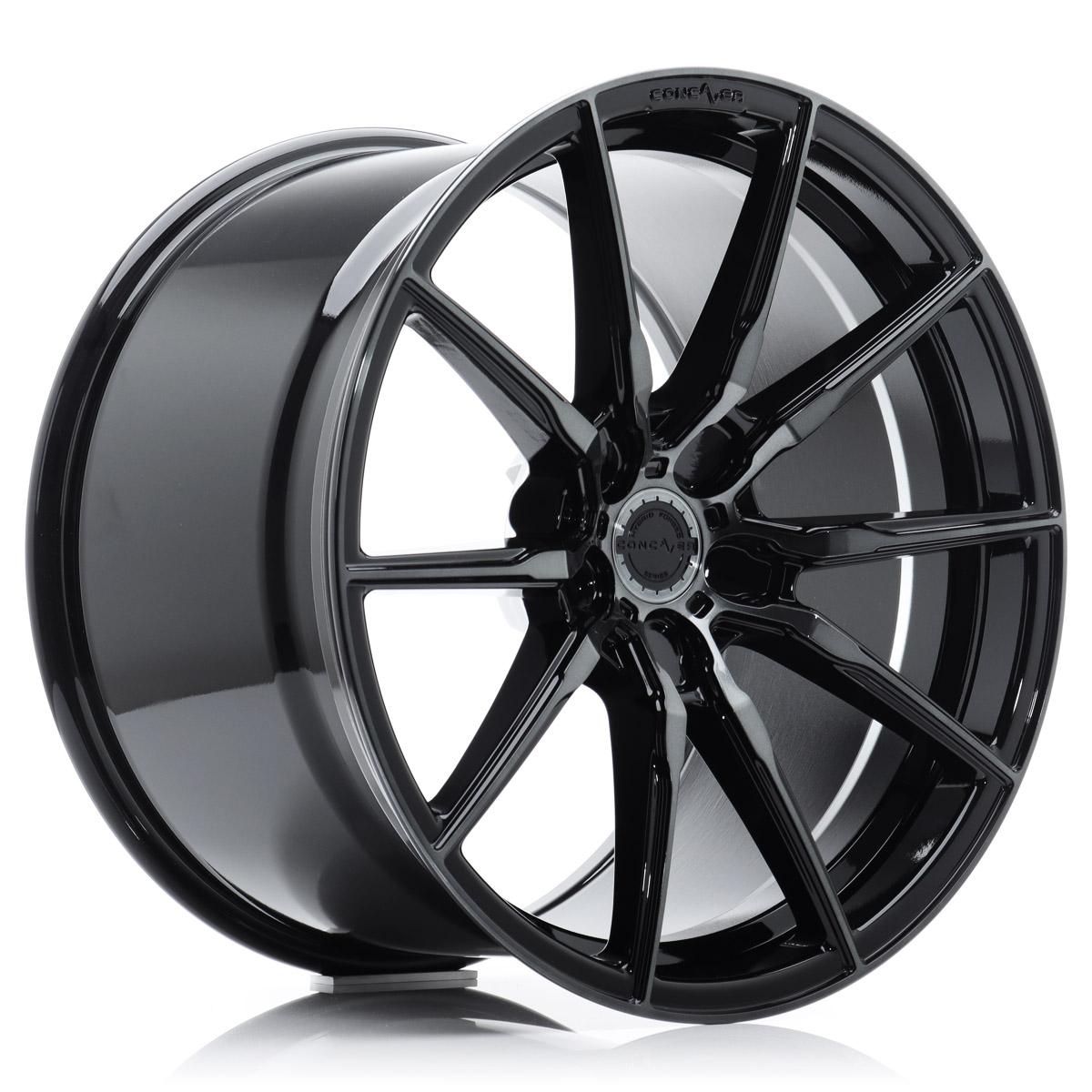 Jante CONCAVER CVR4 8.5x20 pouces, entraxe 112, déport ET45, couleur NOIR FACE POLIE NOIRE