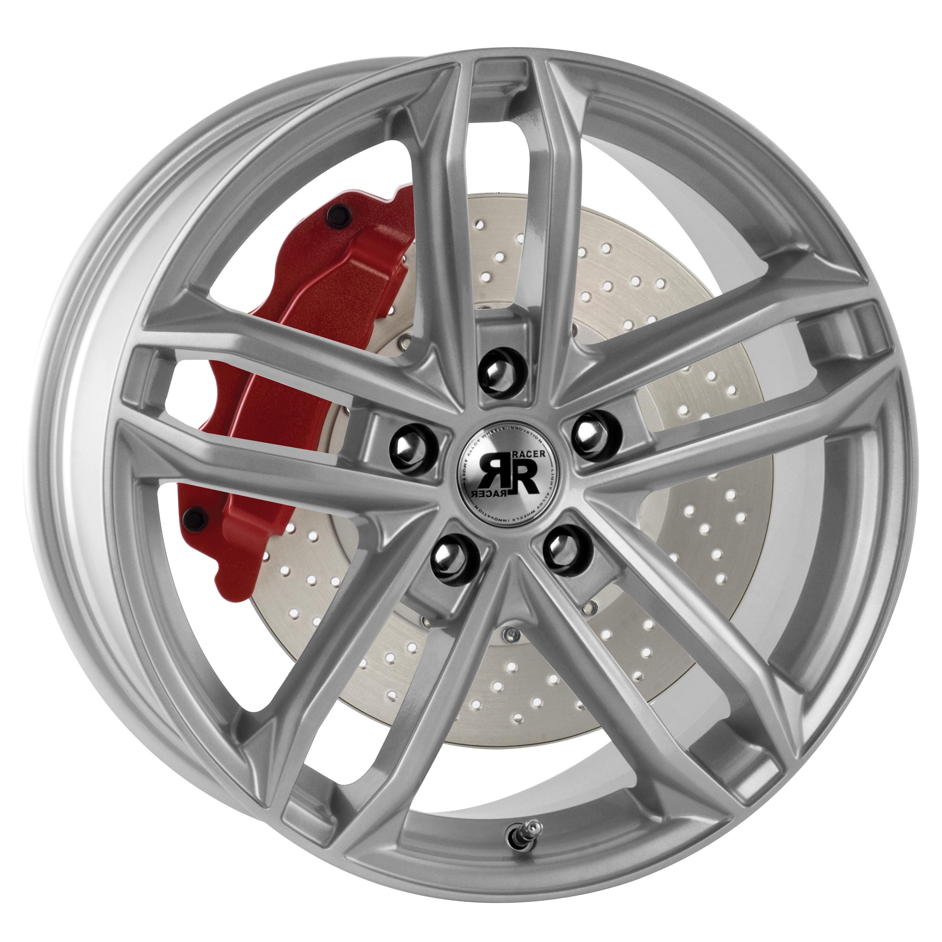 Jante RACER DARK 6.5x15 pouces, entraxe 114.3, déport ET42, couleur ARGENT