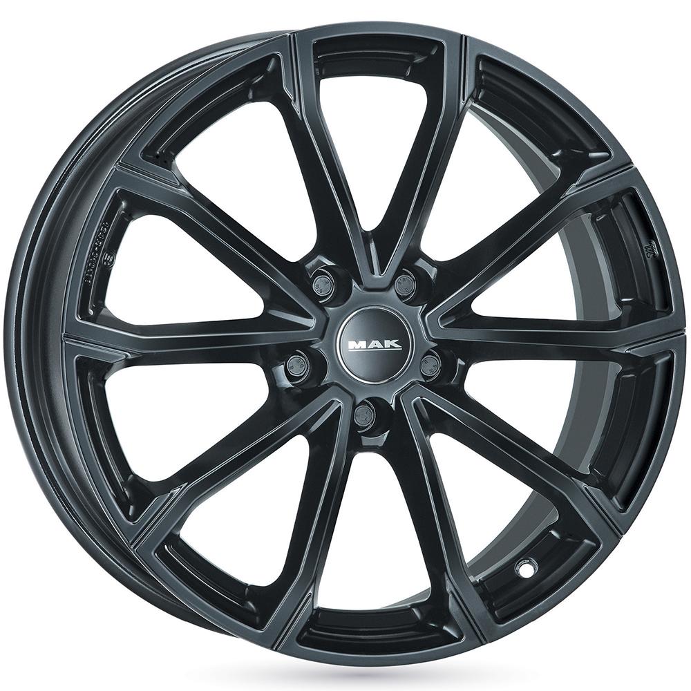 Jante MAK DAVINCI 6.5x16 pouces, entraxe 98, déport ET39, couleur NOIR BRILLANT