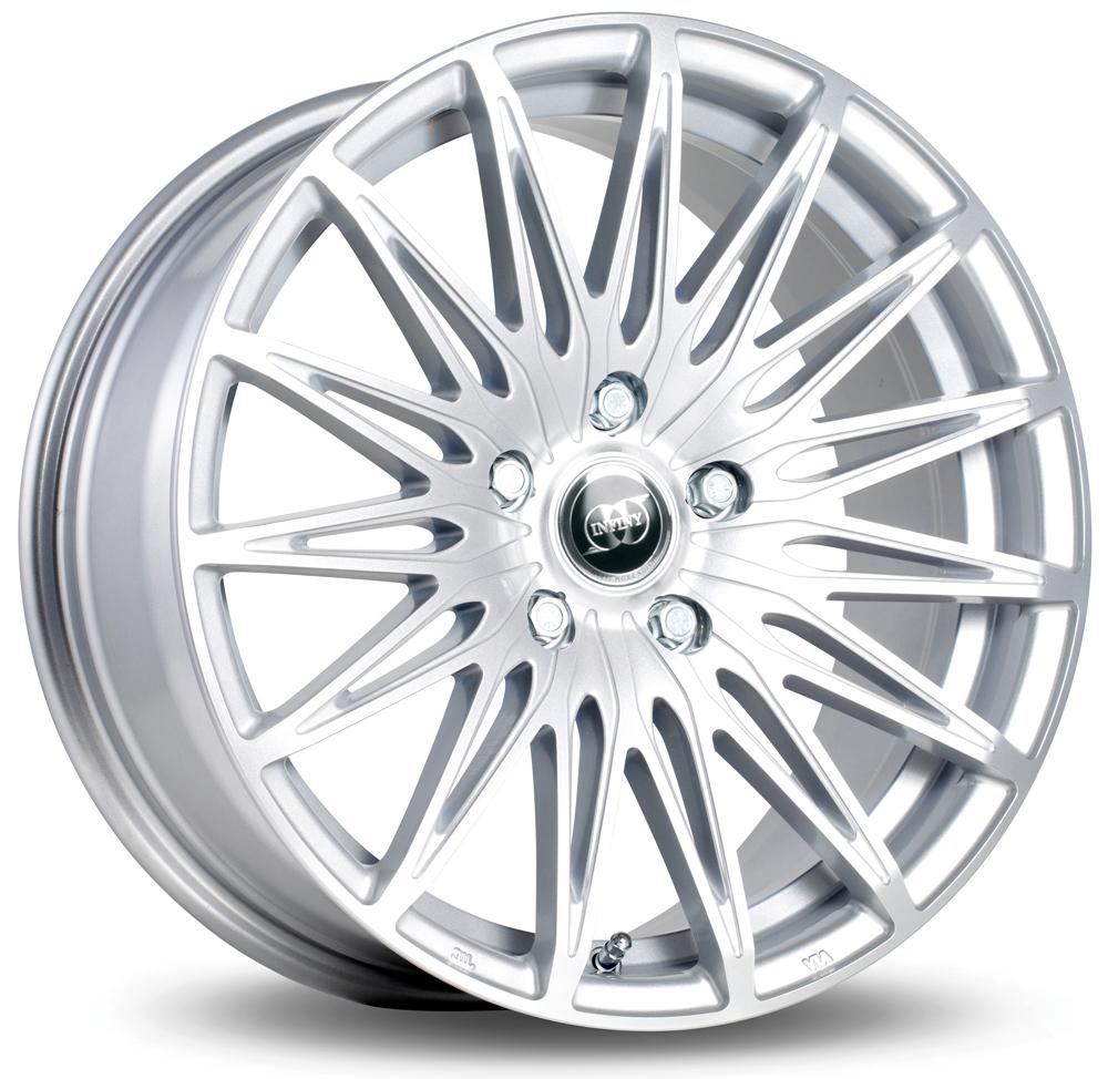 Jante INFINY DIAMOND 7x16 pouces, entraxe 100, déport ET35, couleur ARGENT