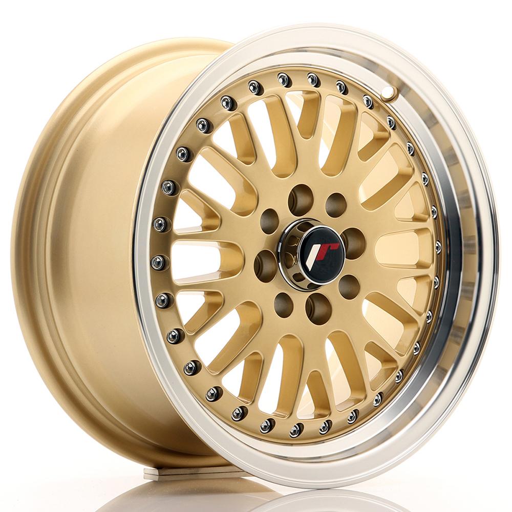 Jante JAPAN RACING JR10 7x15 pouces, entraxe 108, déport ET30, couleur OR BORD POLI