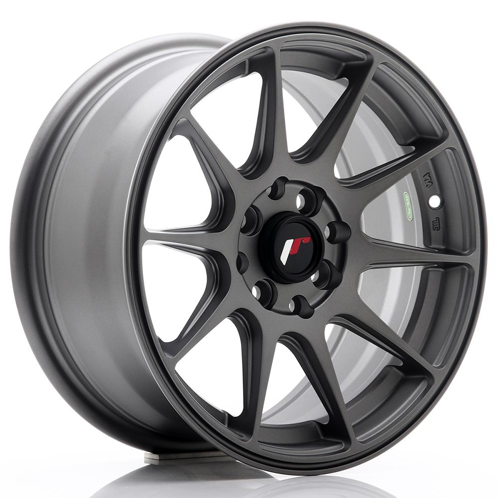 Jante JAPAN RACING JR11 8x17 pouces, entraxe 114, déport ET35, couleur GRIS MAT