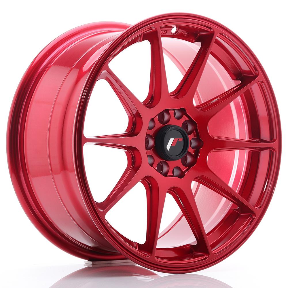 Jante JAPAN RACING JR11 8x18 pouces, entraxe 114, déport ET40, couleur ROUGE