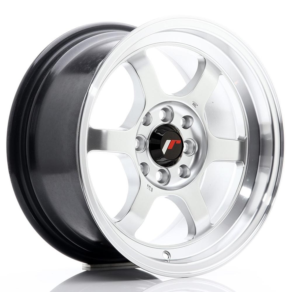Jante JAPAN RACING JR12 8x15 pouces, entraxe 114, déport ET13, couleur HYPER SILVER