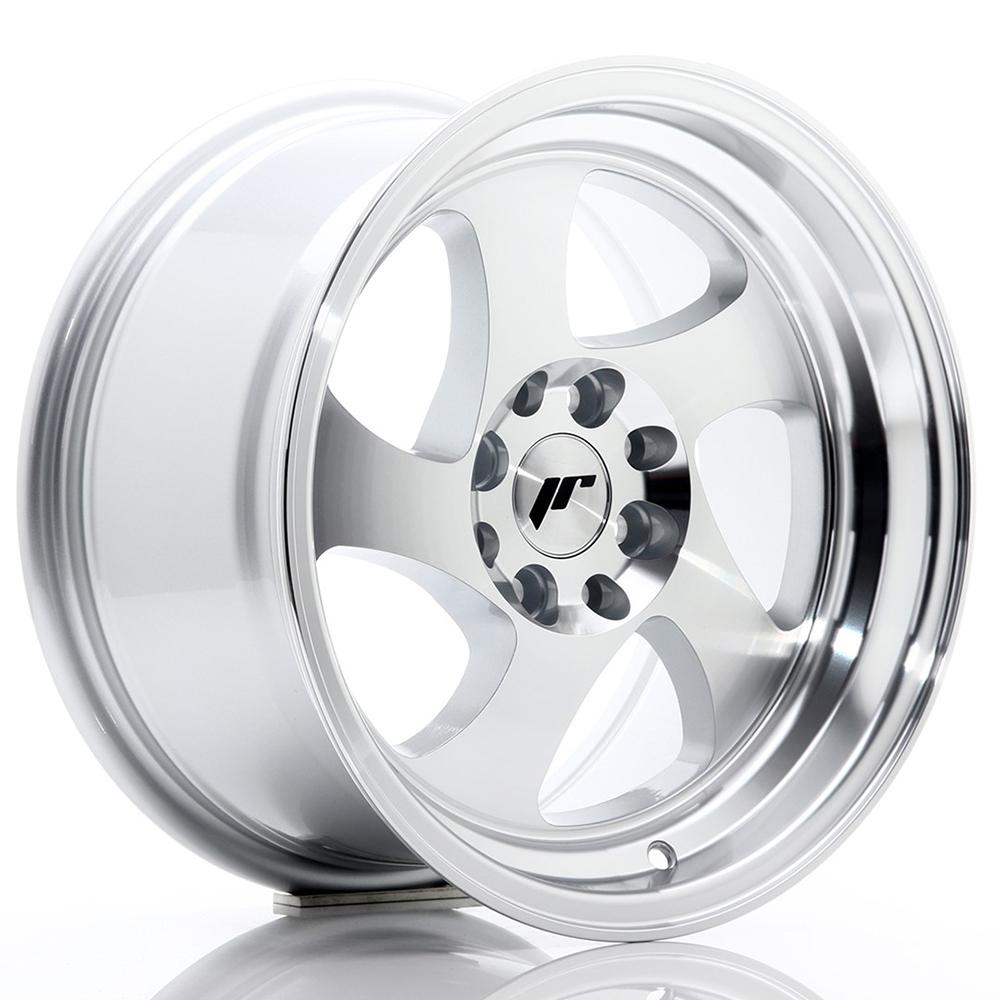 Jante JAPAN RACING JR15 8x15 pouces, entraxe 108, déport ET20, couleur ARGENT FACE POLIE