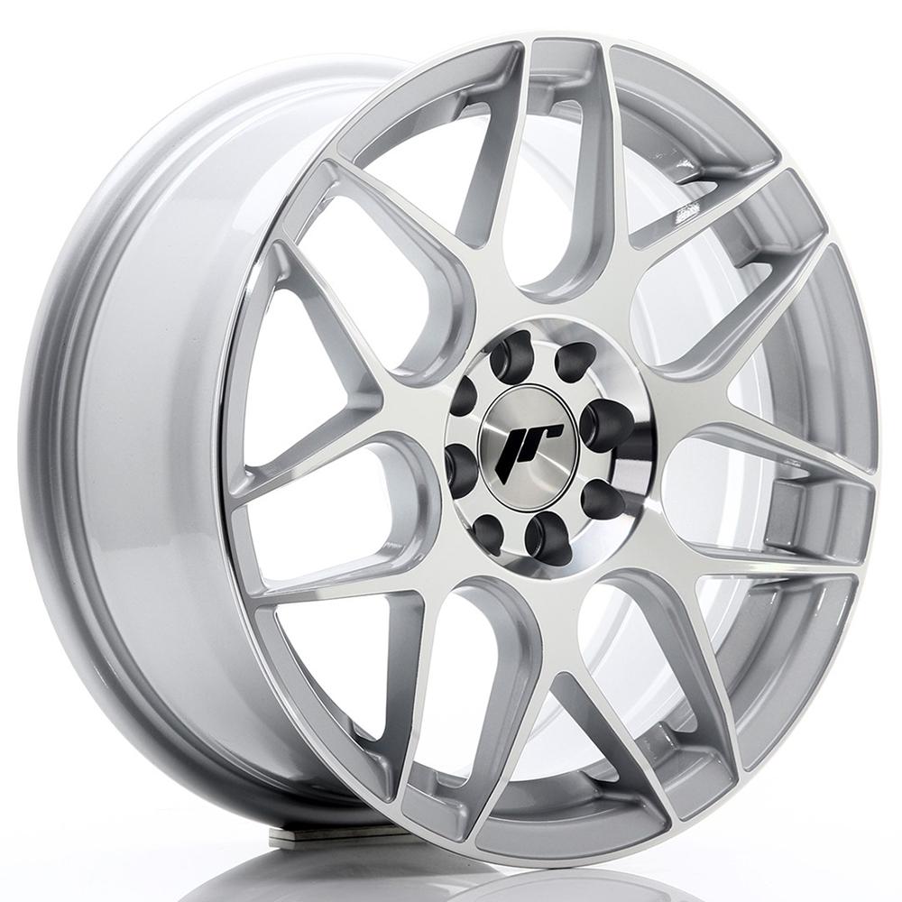 Jante JAPAN RACING JR18 7x17 pouces, entraxe 114, déport ET40, couleur ARGENT FACE POLIE