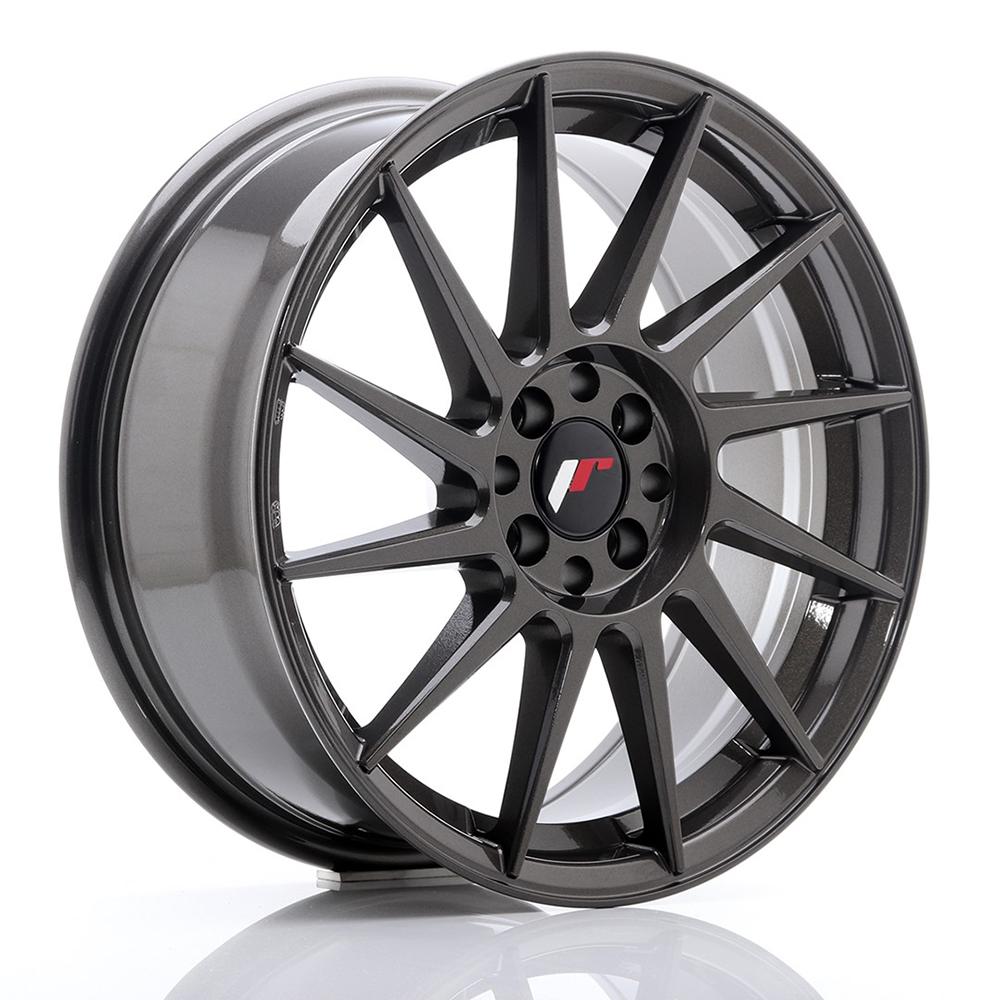 Jante JAPAN RACING JR22 7x18 pouces, entraxe 114, déport ET40, couleur GRIS