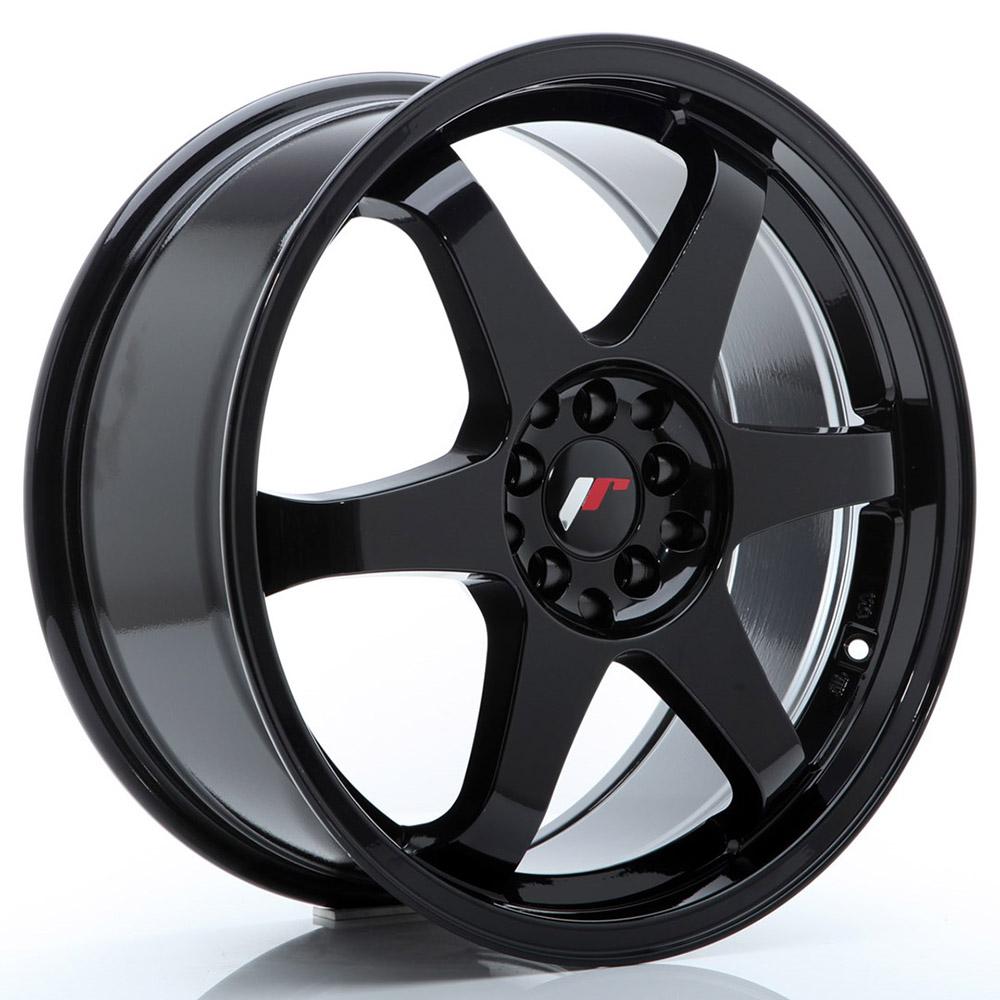 Jante JAPAN RACING JR3 8x17 pouces, entraxe 108, déport ET25, couleur NOIR BRILLANT 