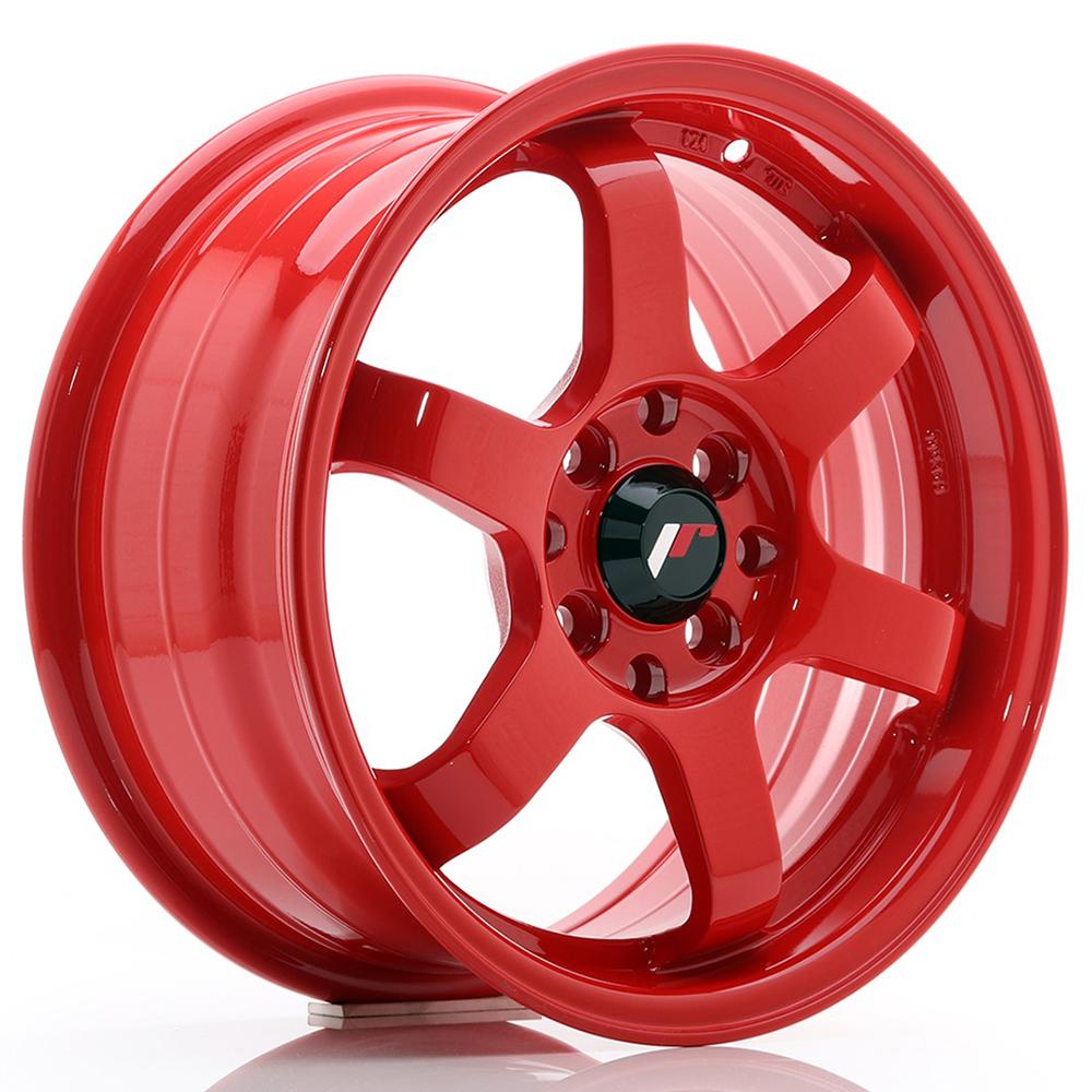 Jante JAPAN RACING JR3 8x15 pouces, entraxe 108, déport ET25, couleur ROUGE