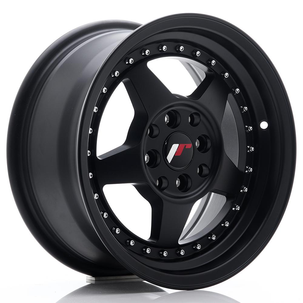 Jante JAPAN RACING JR6 7x15 pouces, entraxe 108, déport ET25, couleur NOIR MAT