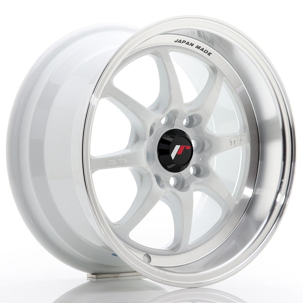 Jante JAPAN RACING TF2 7x15 pouces, entraxe 114, déport ET30, couleur BLANC BORD POLI
