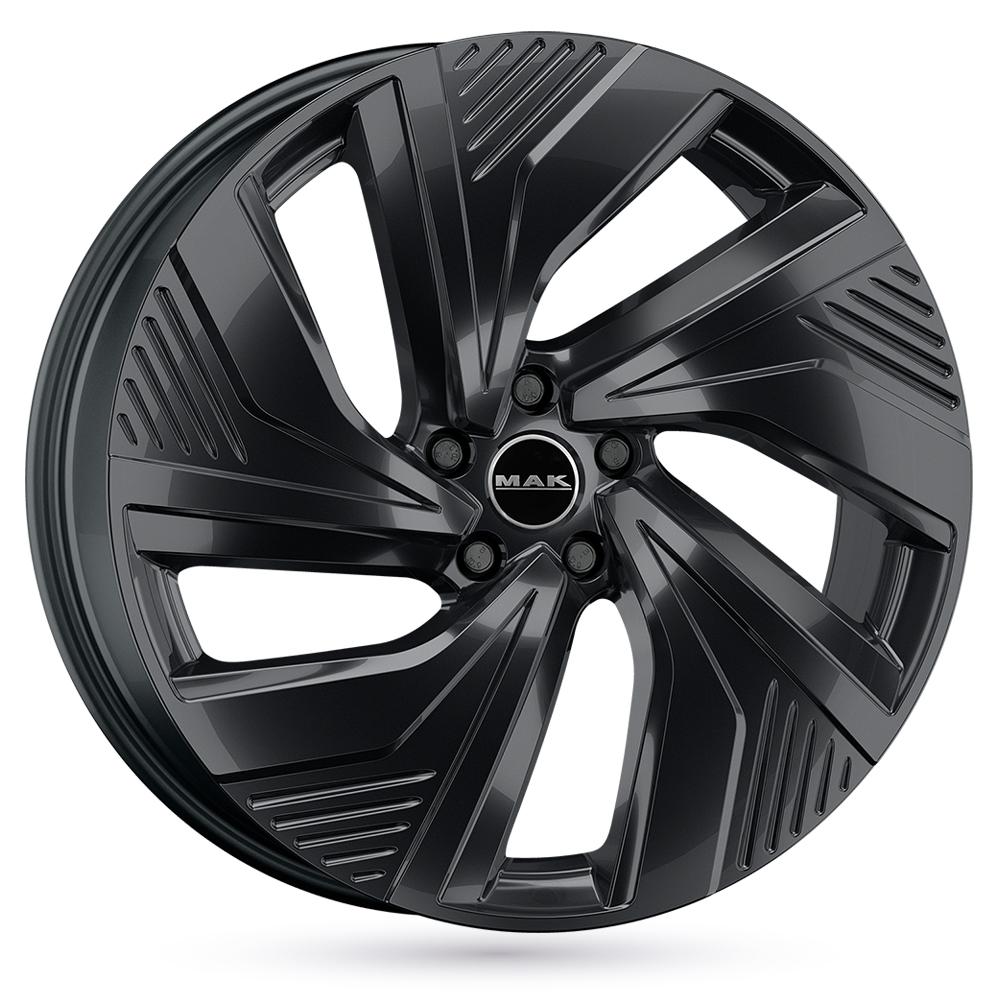 Jante MAK ELECTRA 8x20 pouces, entraxe 114.3, déport ET45, couleur NOIR BRILLANT