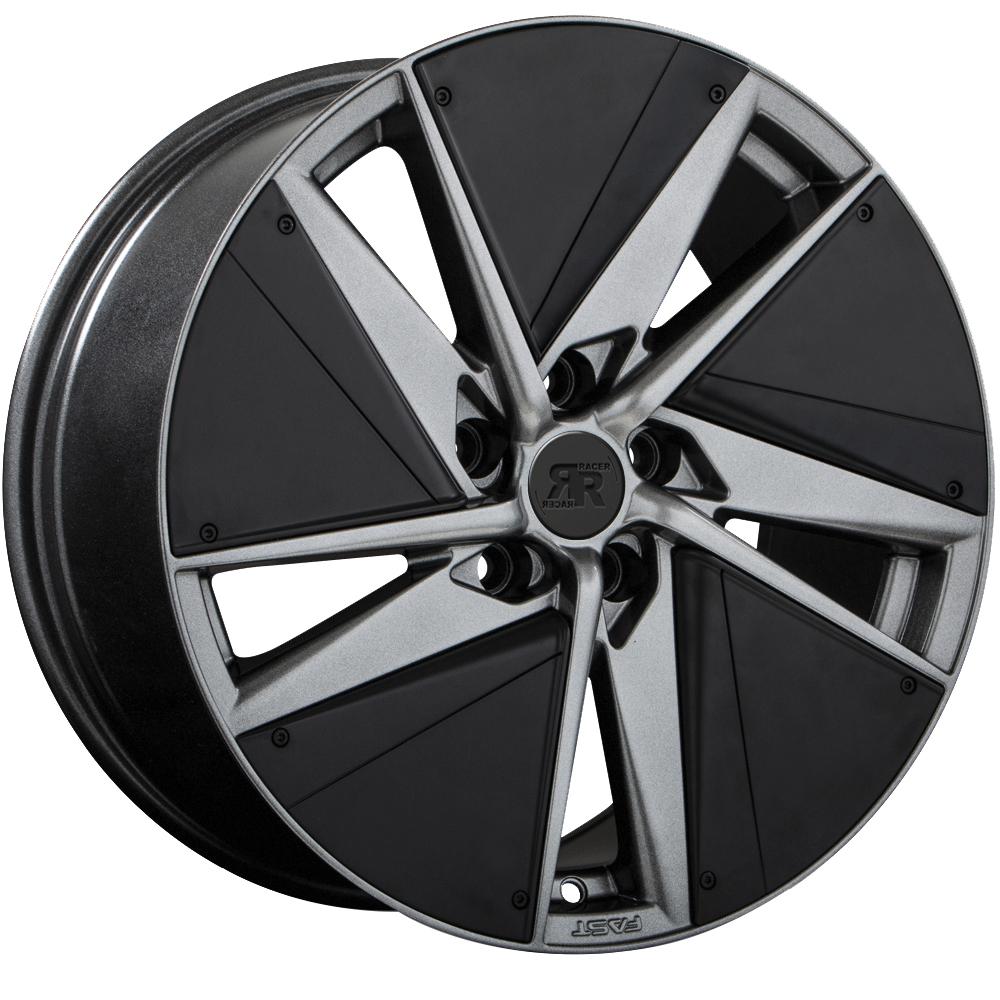 Jante RACER EV01+ 8x18 pouces, entraxe 108, déport ET40, couleur TITANE