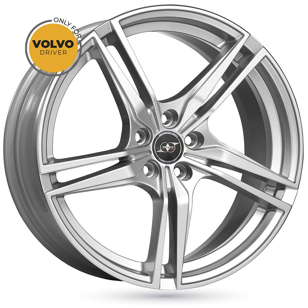 Jante INFINY INDIVIDUAL GOTHEBORG 8x18 pouces, entraxe 108, déport ET42, couleur ARGENT