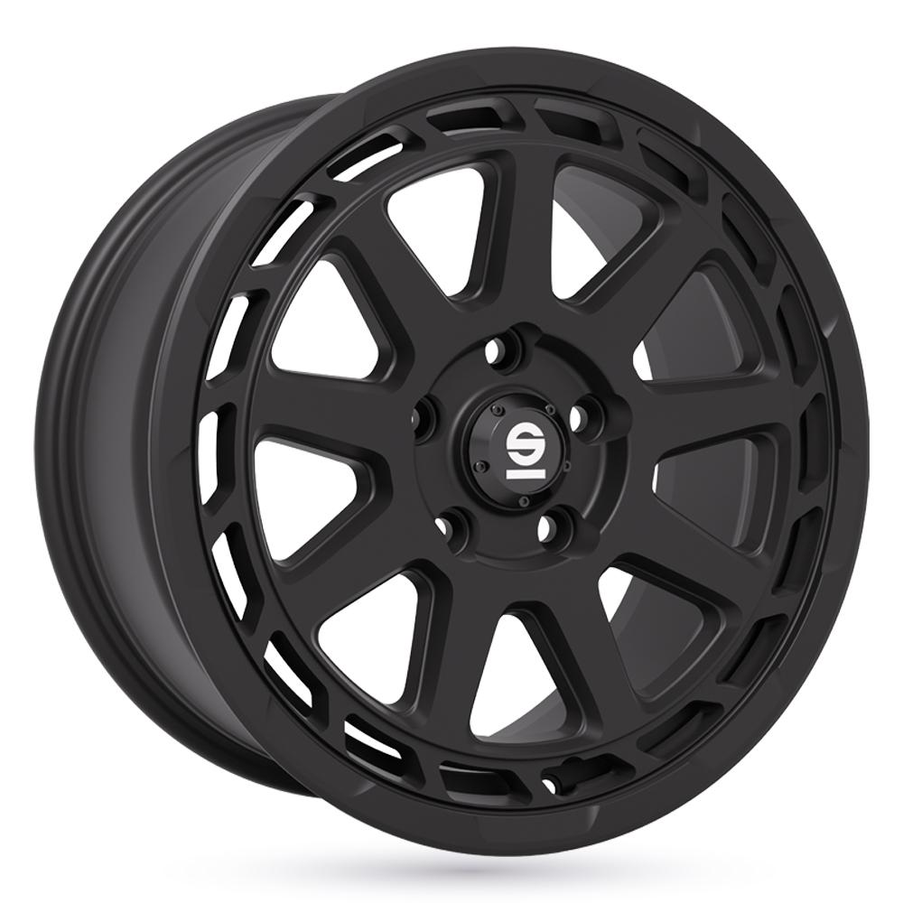 Jante SPARCO GRAVEL. 8x17 pouces, entraxe 108, déport ET45, couleur NOIR MAT