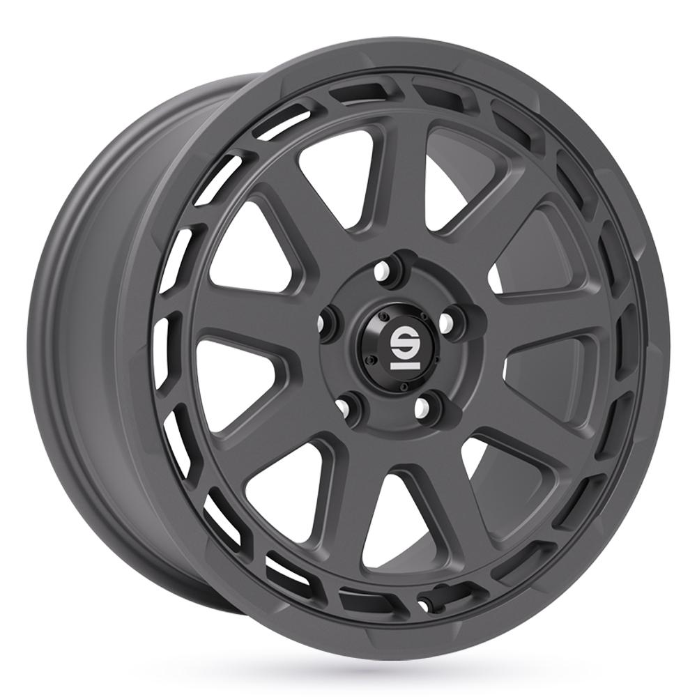 Jante SPARCO GRAVEL. 8x18 pouces, entraxe 120, déport ET45, couleur GRIS MAT 