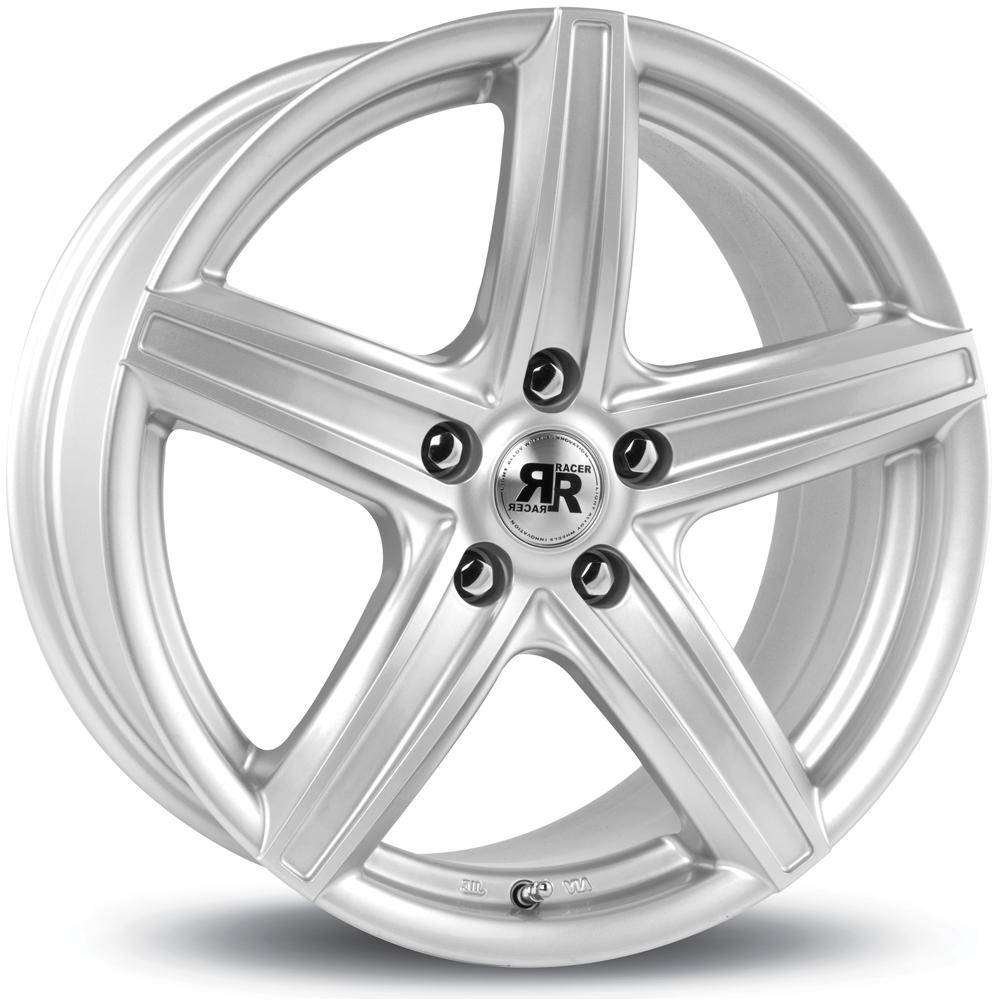 Jante RACER ICE 7.5x17 pouces, entraxe 114.3, déport ET42, couleur ARGENT