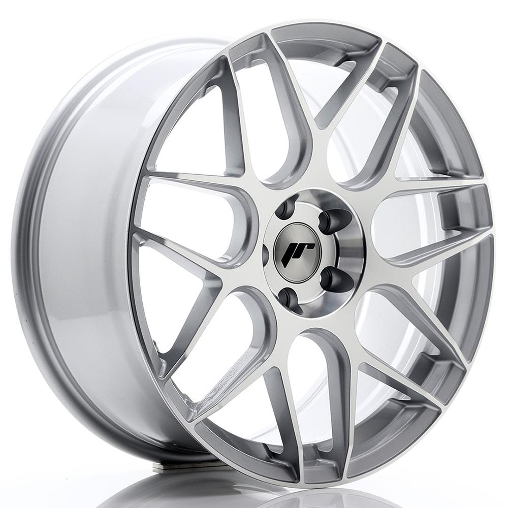 Jante JAPAN RACING JR18 7x16 pouces, entraxe 108, déport ET25, couleur ARGENT FACE POLIE