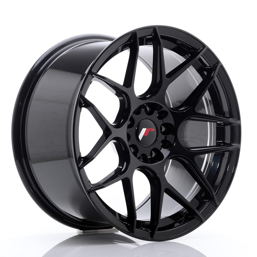 Jante JAPAN RACING JR18 8.5x18 pouces, entraxe 112, déport ET41, couleur NOIR BRILLANT  - Jante non percée - Livraison + 72H