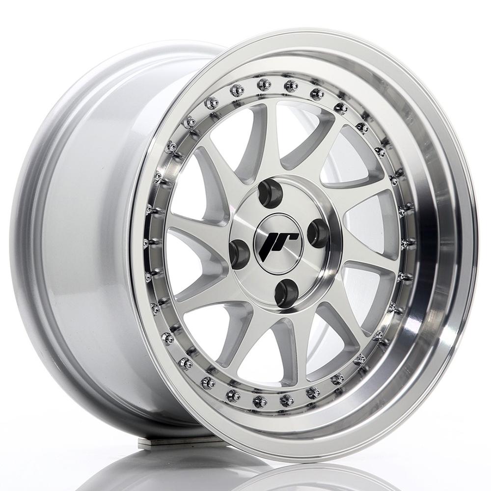 Jante JAPAN RACING JR26 8x17 pouces, entraxe 112, déport ET35, couleur ARGENT FACE POLIE