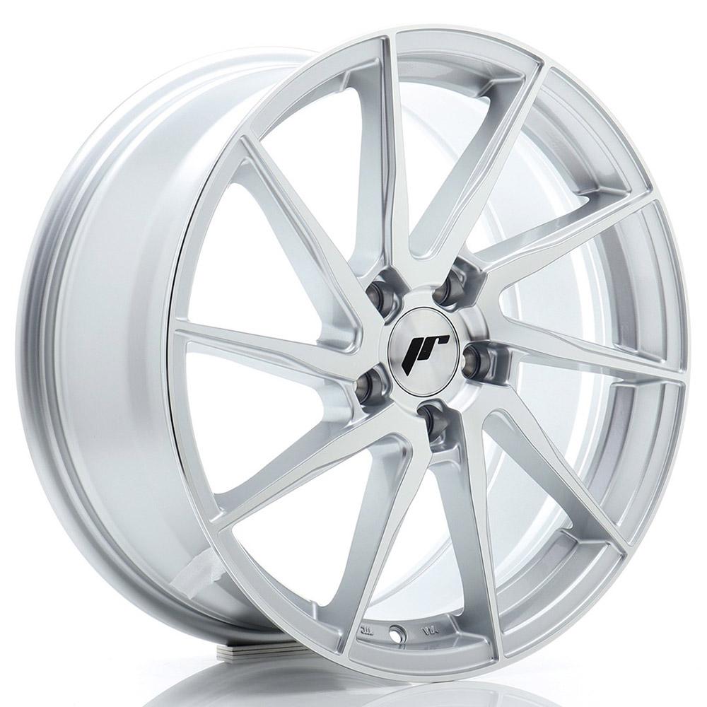 Jante JAPAN RACING JR36 8x18 pouces, entraxe 112, déport ET45, couleur ARGENT FACE POLIE