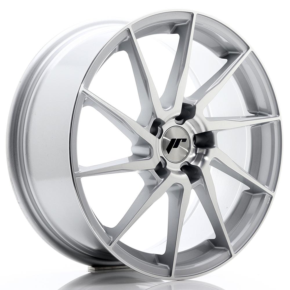 Jante JAPAN RACING JR36 8x18 pouces, entraxe 120, déport ET35, couleur ARGENT FACE BROSSE