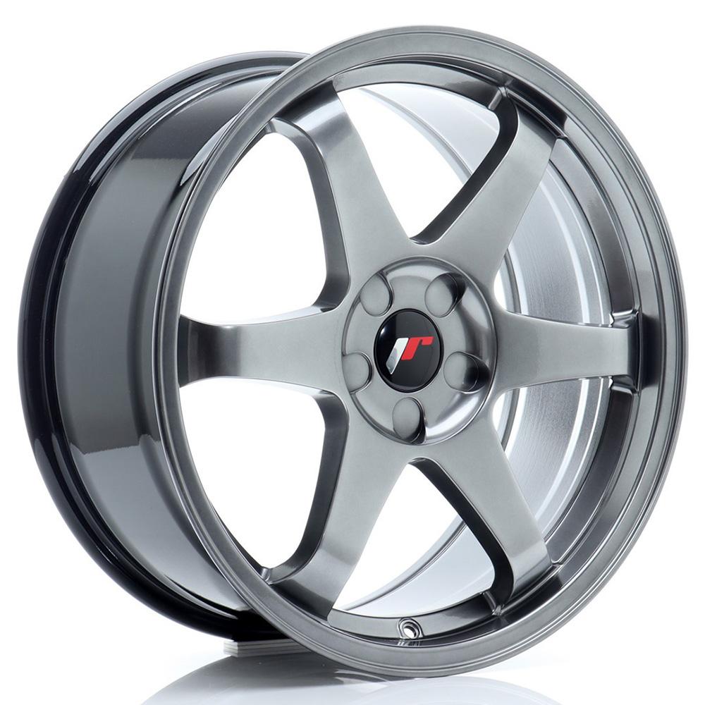 Jante JAPAN RACING JR3 8x18 pouces, entraxe 114.3, déport ET40, couleur HYPER BLACK - Jante non percée - Livraison + 72H