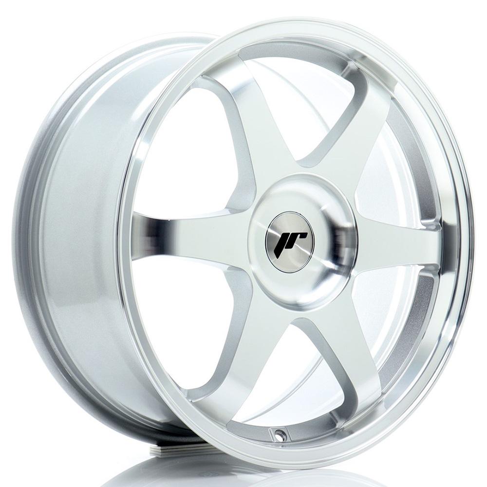 Jante JAPAN RACING JR3 8.5x19 pouces, entraxe 114.3, déport ET42, couleur ARGENT MAT FACE POLIE - Jante non percée - Livraison + 72H