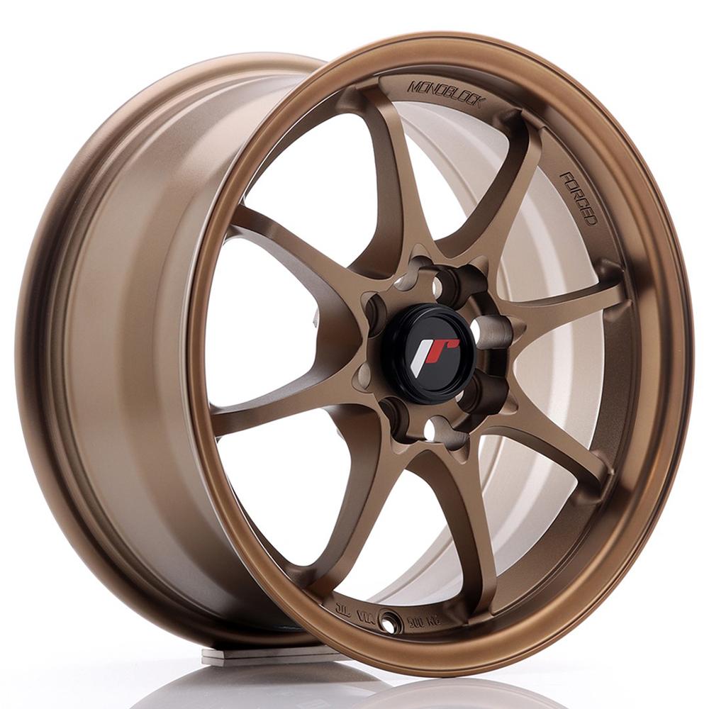 Jante JAPAN RACING JR5 7x15 pouces, entraxe 100, déport ET35, couleur BRONZE ANODIZE