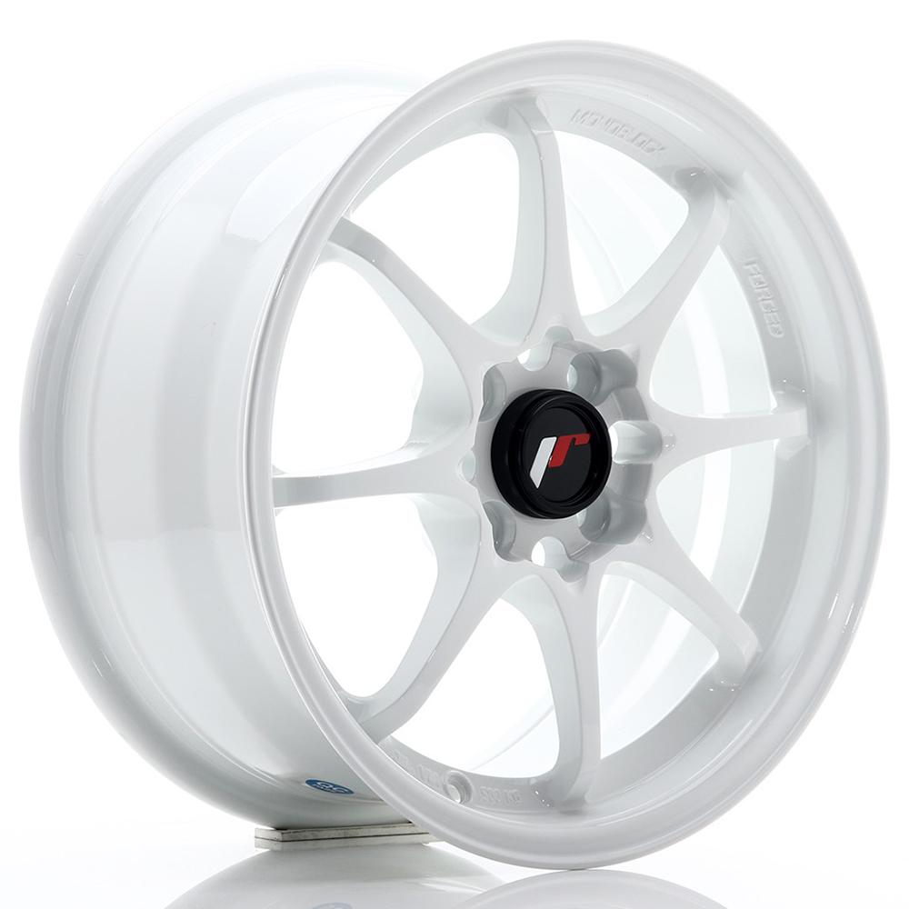 Jante JAPAN RACING JR5 7x15 pouces, entraxe 100, déport ET35, couleur BLANC
