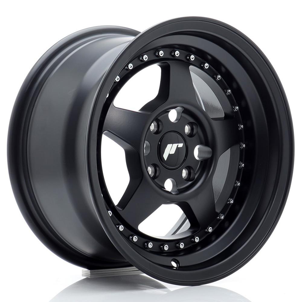 Jante JAPAN RACING JR6 7x15 pouces, entraxe 100, déport ET35, couleur NOIR MAT