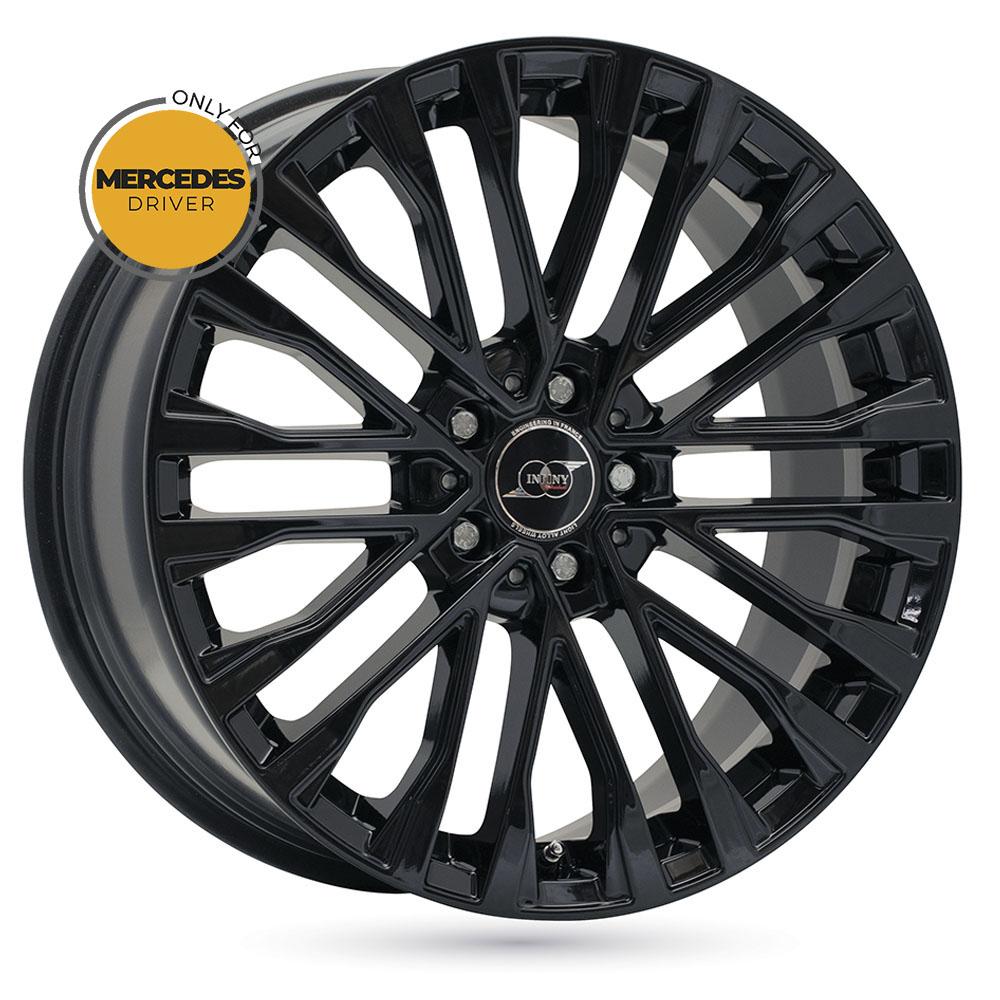 Jante INFINY INDIVIDUAL KAMENZ 8x19 pouces, entraxe 112, déport ET32, couleur NOIR BRILLANT