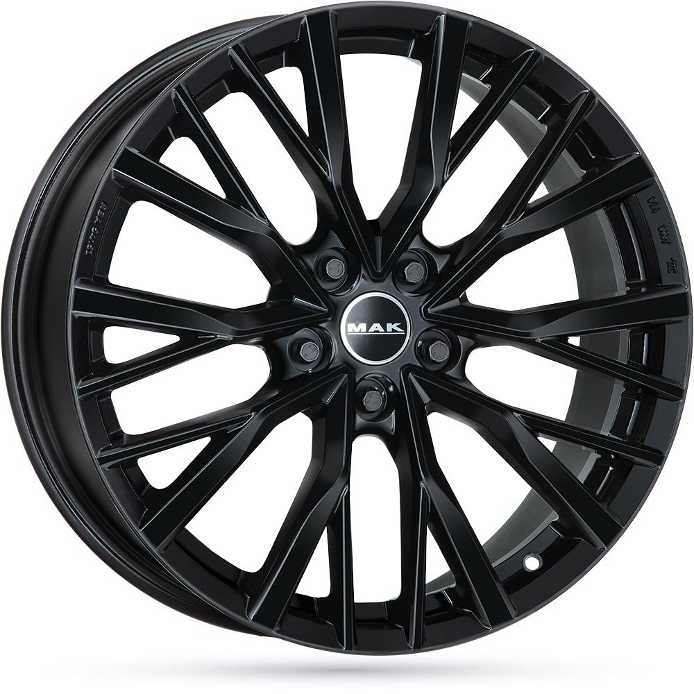 Jante MAK KENT 9x22 pouces, entraxe 108, déport ET43, couleur NOIR BRILLANT