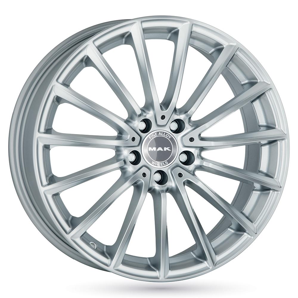 Jante MAK KOMET 8x19 pouces, entraxe 112, déport ET38, couleur ARGENT