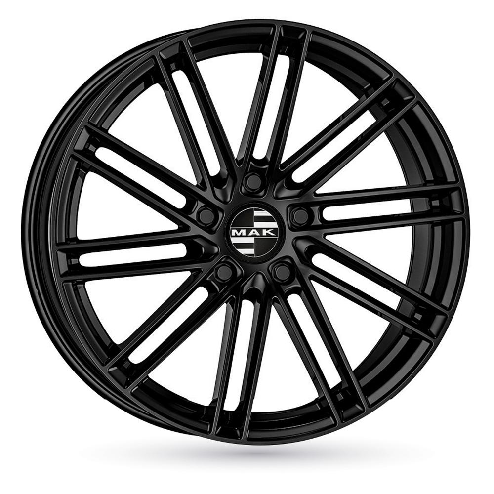 Jante MAK LEIPZIG 8.5x20 pouces, entraxe 130, déport ET35, couleur NOIR BRILLANT