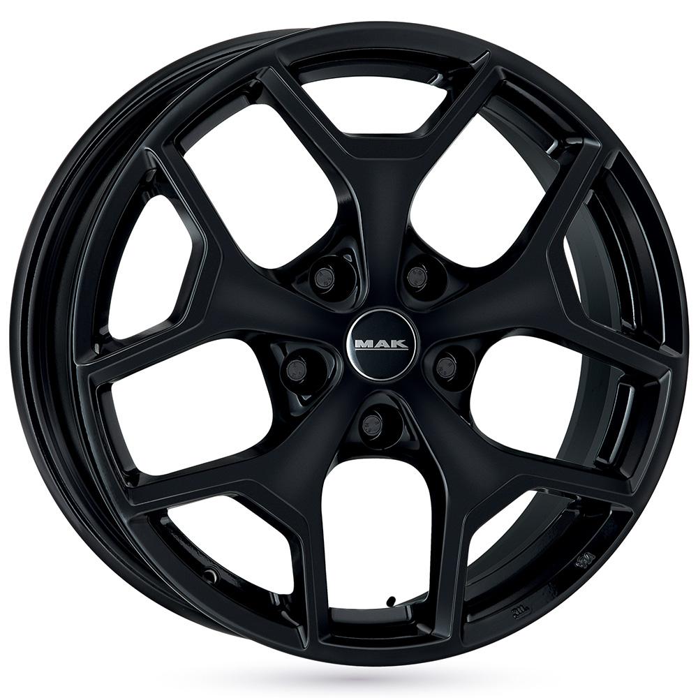 Jante MAK LIBERTY 7.5x17 pouces, entraxe 127, déport ET44, couleur NOIR BRILLANT