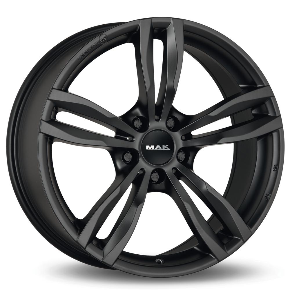 Jante MAK LUFT 7.5x17 pouces, entraxe 120, déport ET37, couleur NOIR MAT