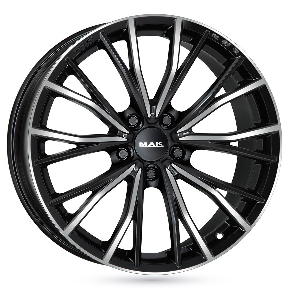 Jante MAK MARK-D 9x20 pouces, entraxe 112, déport ET40, couleur NOIR FACE POLIE