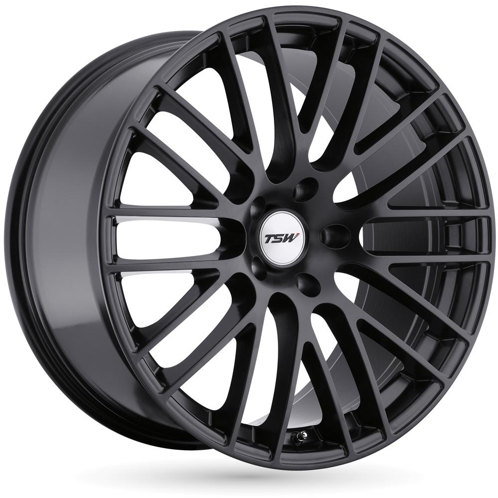 Jante TSW MAX 8.5x18 pouces, entraxe 120, déport ET30, couleur NOIR MAT